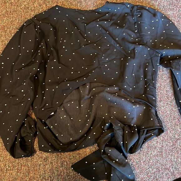 Nwt lush polka dot blouse M - Picture 7 of 7